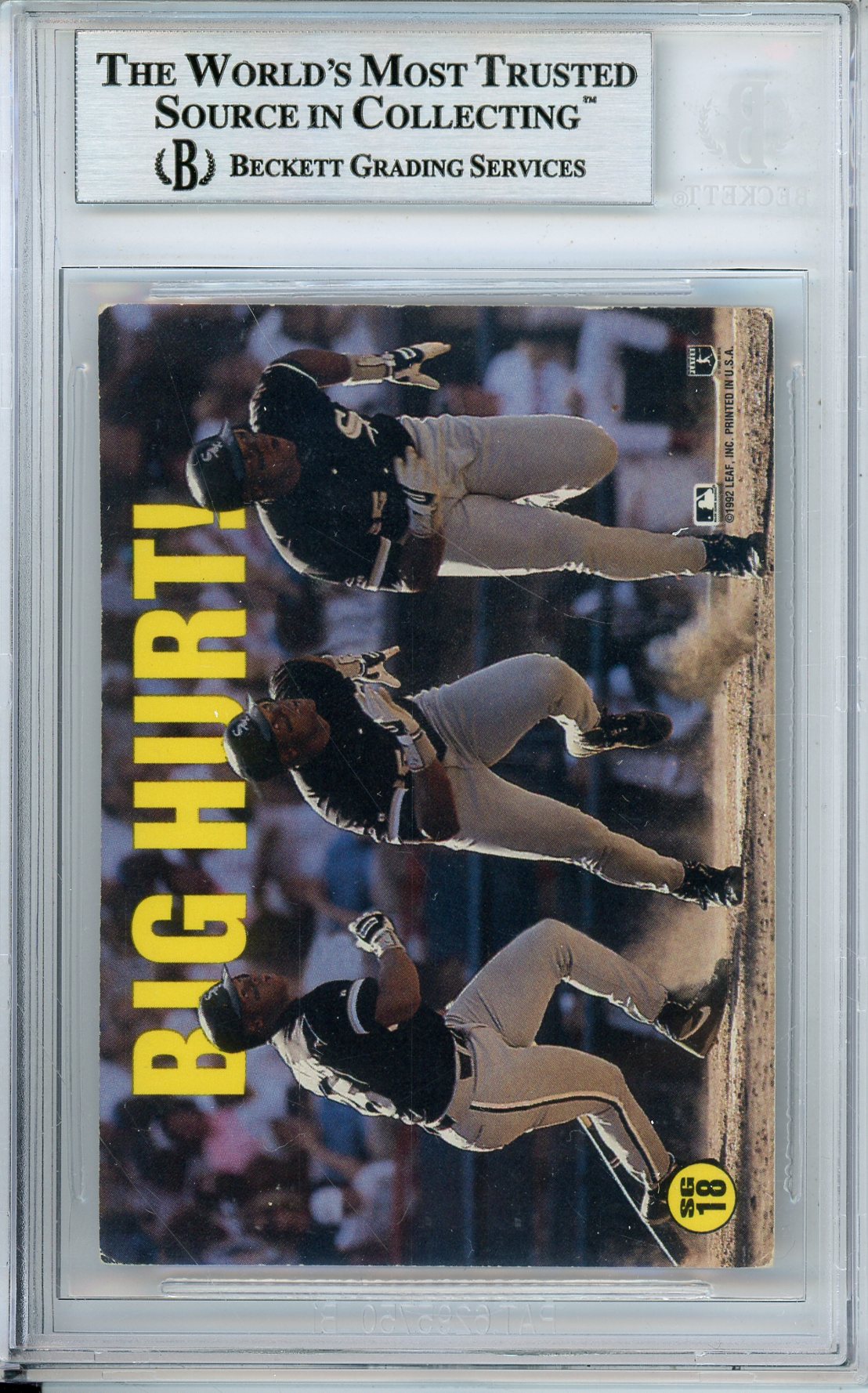 1993 DONRUSS SPIRIT OF THE GAME FRANK THOMAS #SG18 HOF AUTOGRAPH BECKETT AUTHENTIC
