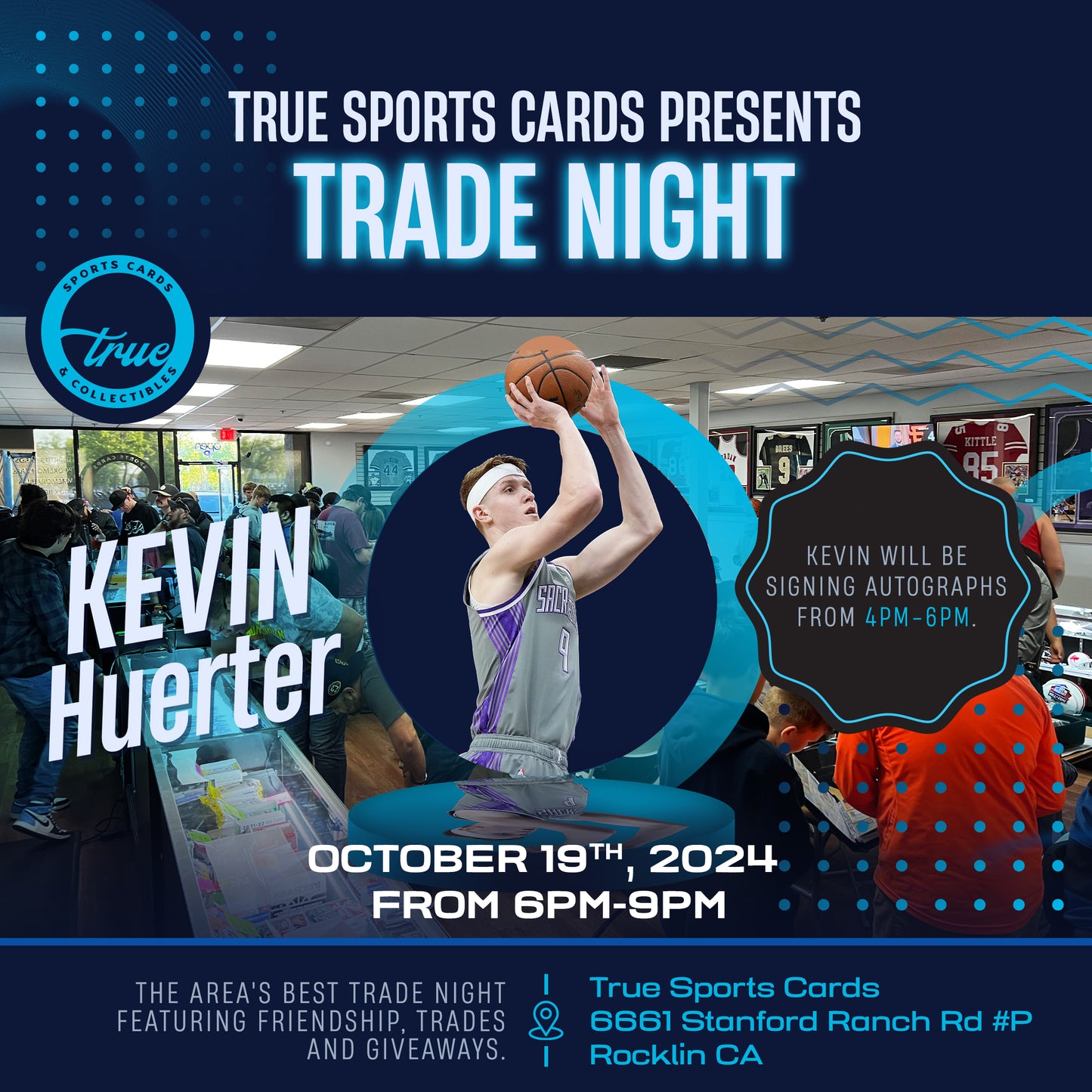 KEVIN HUERTER IN PERSON AUTOGRAPH TICKET - OCTOBER 19TH, 2024