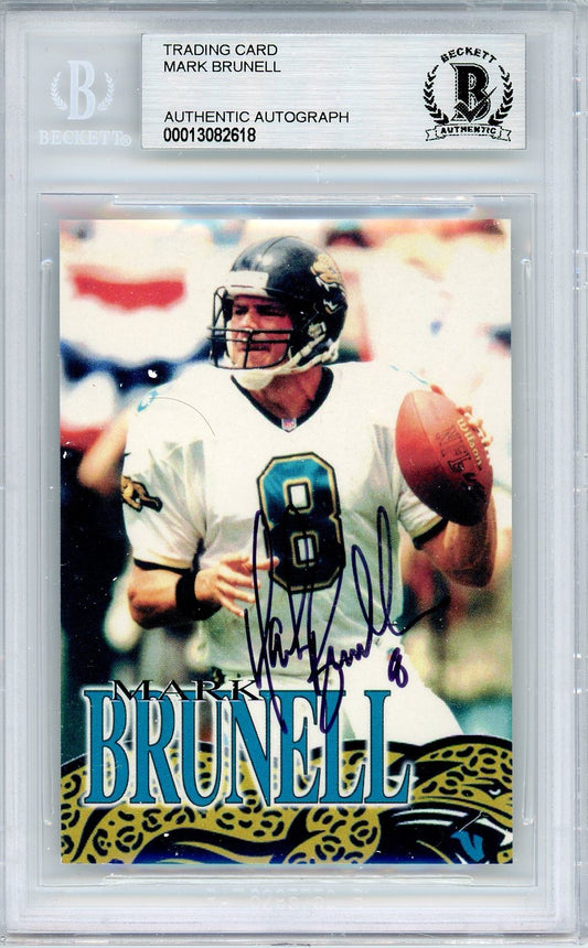 MARK BRUNELL AUTO TRADING CARD BAS BECKETT