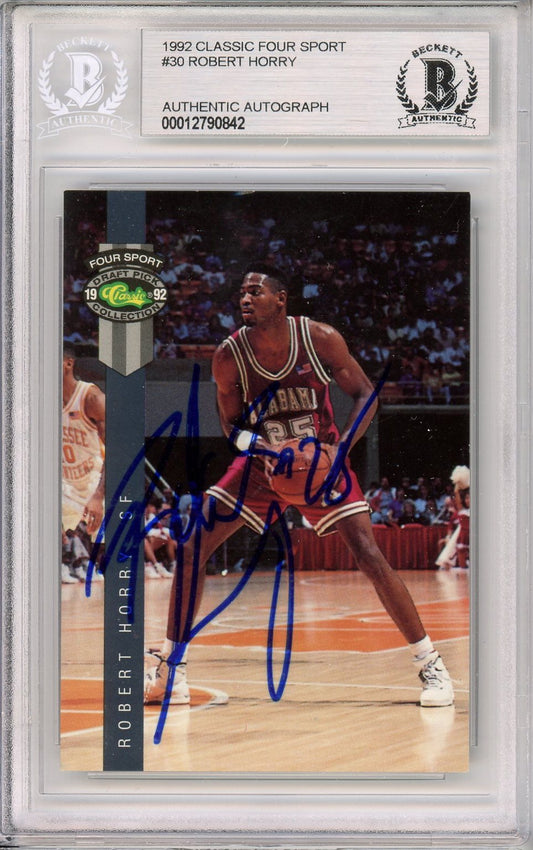 1992 CLASSIC ROBERT HORRY AUTO RC BECKETT BAS (842)